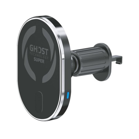 Supporto per Cellulare con Caricabatterie Senza Fili per Auto Celly GhostSuperMagCH 15 W Nero