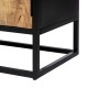 Mobile TV MARA Naturale Nero Legno Ferro 150 x 40 x 55 cm