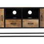 Mobile TV MARA Naturale Nero Legno Ferro 150 x 40 x 55 cm