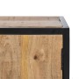 Mobile TV MARA Naturale Nero Legno Ferro 150 x 40 x 55 cm