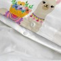 Set di copripiumino HappyFriday Moshi Moshi Cute Llamas Multicolore 2 Pezzi