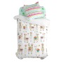 Set di copripiumino HappyFriday Moshi Moshi Cute Llamas Multicolore Singolo 2 Pezzi