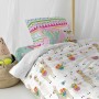 Set di copripiumino HappyFriday Moshi Moshi Cute Llamas Multicolore Singolo 2 Pezzi