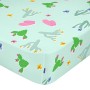 Lenzuolo con angoli HappyFriday MOSHI MOSHI Multicolore Verde Chiaro 60 x 120 x 14 cm Cactus