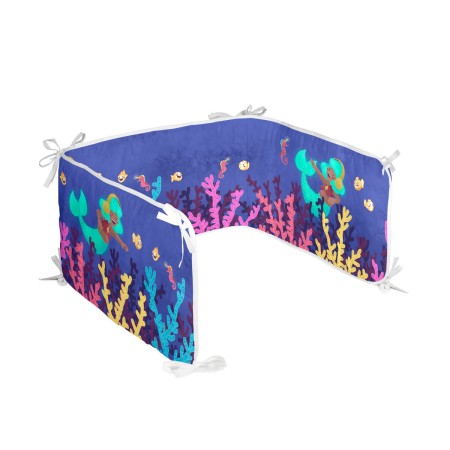 Paracolpi per culla HappyFriday Mr Fox Happy mermaid Multicolore 210 x 40 cm