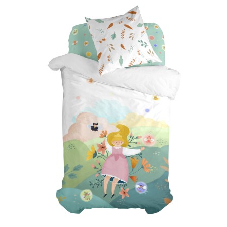 Set di copripiumino HappyFriday Mr Fox Dreaming  Multicolore Singolo 2 Pezzi