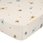 Lenzuolo con angoli HappyFriday Beige Multicolore 90 x 200 x 32 cm animali