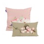 Set di copricuscini HappyFriday White peonies Multicolore 2 Pezzi