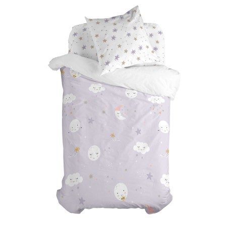 Set di copripiumino HappyFriday Moshi Moshi Moons Multicolore Singolo 2 Pezzi