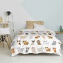 Set di copripiumino HappyFriday Mr Fox Cats Multicolore Singolo 2 Pezzi