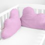 Paracolpi per culla HappyFriday Basic Kids Cloud Rosa 60 x 40 cm