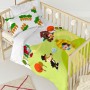 Set di copripiumino HappyFriday Mr Fox Piggys Multicolore Culla Neonato 2 Pezzi