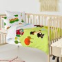 Set di copripiumino HappyFriday Mr Fox Piggys Multicolore Culla Neonato 2 Pezzi