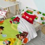 Set di copripiumino HappyFriday Mr Fox Piggys Multicolore Singolo 2 Pezzi