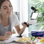 Kit Vlogging con Luce, Microfono e Telecomando Plodni InnovaGoods 6 Pezzi