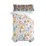 Set di copripiumino HappyFriday Moshi Moshi Woodland Multicolore Singolo 2 Pezzi