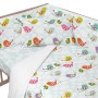 Paracolpi per culla HappyFriday Mr Fox Little birds Multicolore 210 x 40 cm