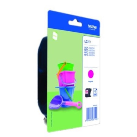 Cartuccia d'inchiostro compatibile Brother LC221M Magenta Azzurro