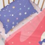 Set di Lenzuola HappyFriday Happynois Moon Dream Multicolore Culla Neonato 2 Pezzi