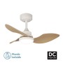 Ventilatore da Soffitto con Luce Romimex Bianco Naturale