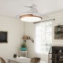 Ventilatore da Soffitto con Luce Romimex Bianco Naturale