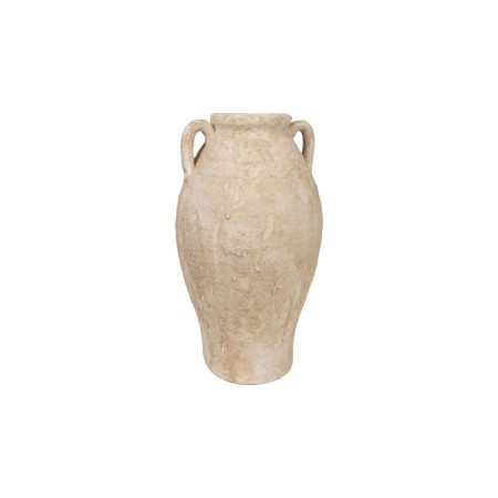 Vaso Romimex Bianco Terracotta 21 x 37 x 21 cm Con manici