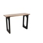 Console Romimex Nero Naturale Legno MDF 120 x 79 x 40 cm