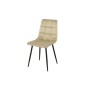 Sedia Romimex Beige Velluto Metallo 45 x 89 x 55 cm