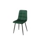 Sedia Romimex Verde Velluto Metallo 45 x 89 x 55 cm