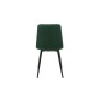 Sedia Romimex Verde Velluto Metallo 45 x 89 x 55 cm