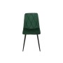 Sedia Romimex Verde Velluto Metallo 45 x 89 x 55 cm