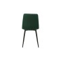 Sedia Romimex Verde Velluto Metallo 45 x 89 x 55 cm