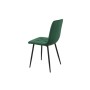 Sedia Romimex Verde Velluto Metallo 45 x 89 x 55 cm