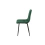 Sedia Romimex Verde Velluto Metallo 45 x 89 x 55 cm