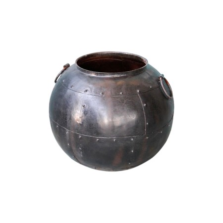 Vaso Romimex Nero Metallo 50 x 50 x 50 cm