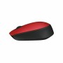 Mouse senza Fili Logitech M171 1000 dpi Nero Rosso