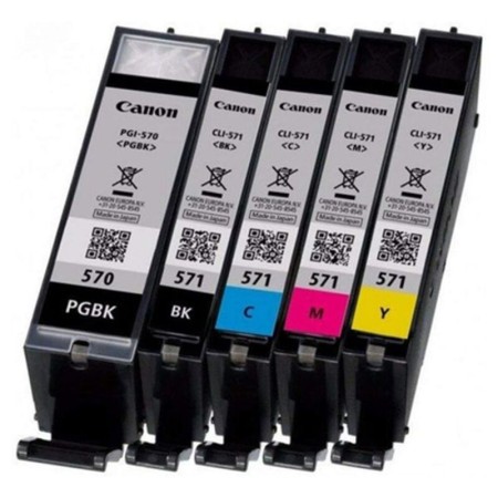 Cartuccia d'inchiostro compatibile Canon PGI570/CLI571 Giallo Nero Ciano Magenta (5 pcs)