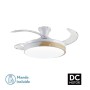 Ventilatore da Soffitto con Luce Romimex Bianco Naturale