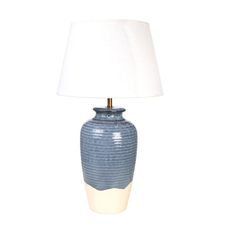 Lampada da tavolo Romimex Azzurro Beige Ceramica 35 x 62 x 35 cm