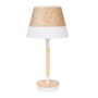 Lampada da tavolo Romimex Bianco Beige Legno vimini 23 x 44 x 23 cm