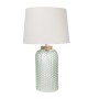 Lampada da tavolo Romimex Verde Beige Vetro 28 x 49 x 28 cm