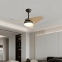 Ventilatore da Soffitto con Luce Romimex Nero Naturale