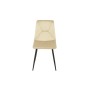 Sedia Romimex Beige Velluto Metallo 45 x 89 x 55 cm