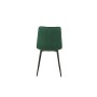 Sedia Romimex Verde Velluto Metallo 45 x 89 x 55 cm