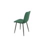 Sedia Romimex Verde Velluto Metallo 45 x 89 x 55 cm