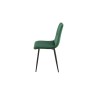 Sedia Romimex Verde Velluto Metallo 45 x 89 x 55 cm