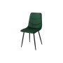 Sedia Romimex Verde Velluto Metallo 45 x 89 x 55 cm