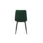 Sedia Romimex Verde Velluto Metallo 45 x 89 x 55 cm