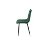 Sedia Romimex Verde Velluto Metallo 45 x 89 x 55 cm