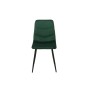 Sedia Romimex Verde Velluto Metallo 45 x 89 x 55 cm